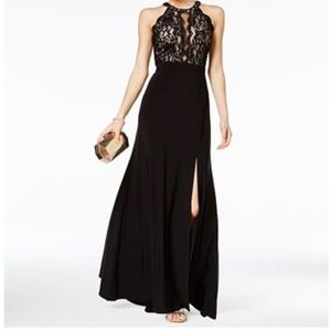 Black Sequin Gown